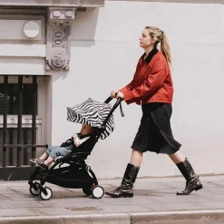 Poussette Stokke® YOYO³ à partir de 6 mois - cadre blanc/zèbre
