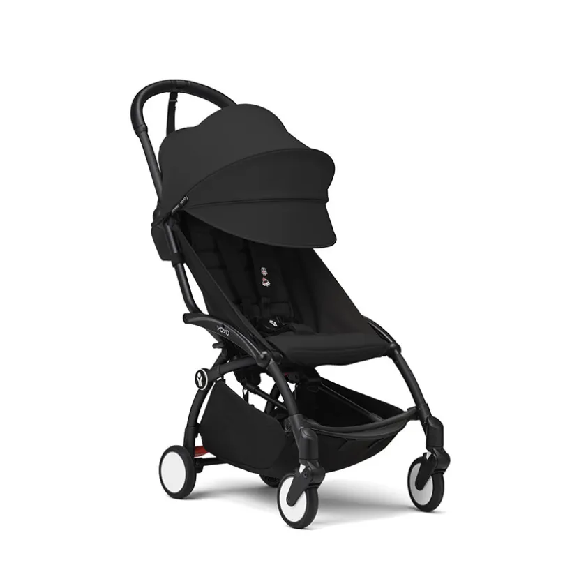 Poussette Stokke® YOYO³ à partir de 6 mois - cadre noir/noir
