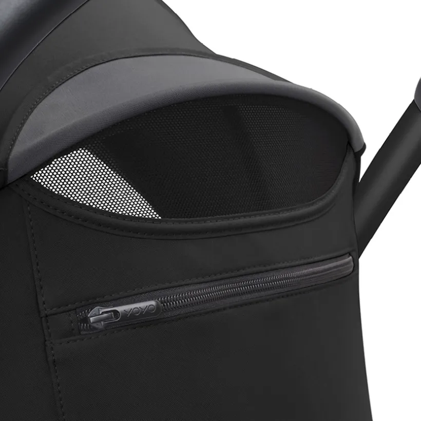 Poussette Stokke® YOYO³ à partir de 6 mois - cadre noir/noir