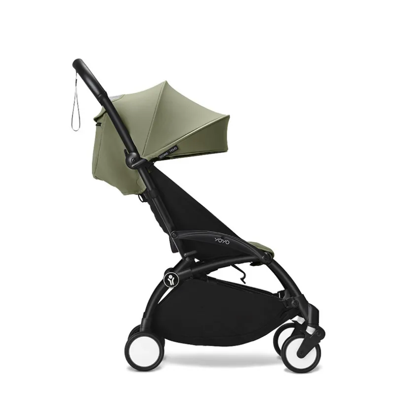 Poussette Stokke® YOYO³ à partir de 6 mois - cadre noir/olive