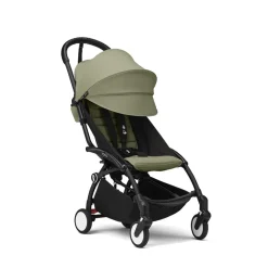 Poussette Stokke® YOYO³ à partir de 6 mois - cadre noir/olive