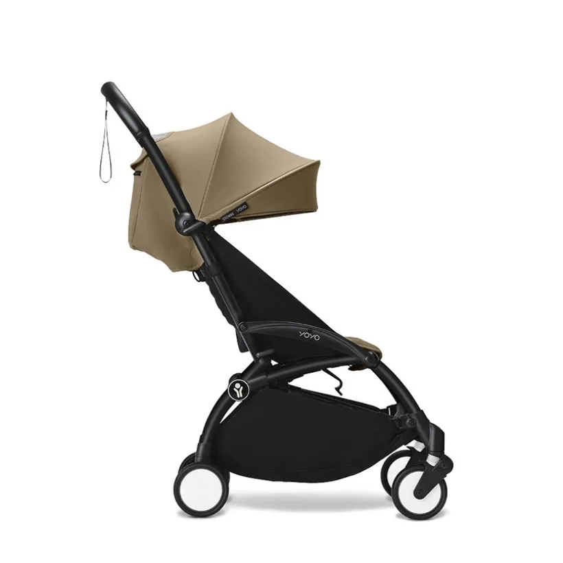 Poussette Stokke® YOYO³ à partir de 6 mois - cadre noir/toffee