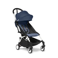 Poussette Stokke® YOYO³ à partir de 6 mois - cadre blanc/bleu Air France