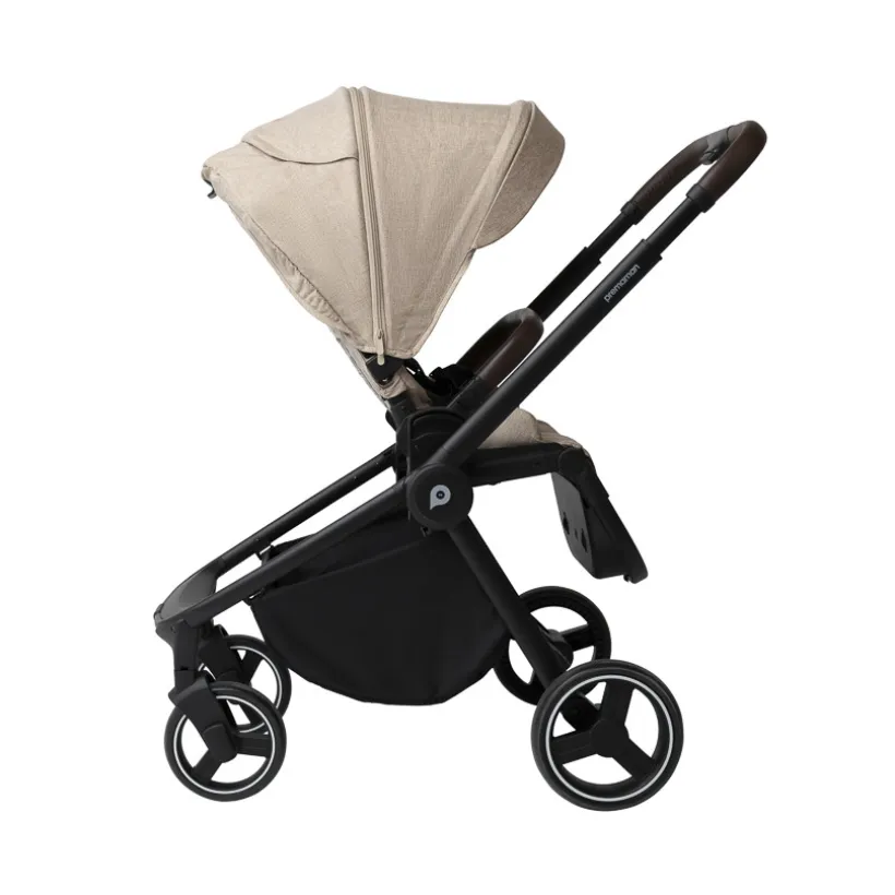 Poussette trio Alba avec nacelle beige/noir