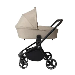 Poussette trio Alba avec nacelle beige/noir