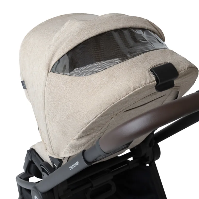 Poussette trio Alba avec nacelle beige/noir