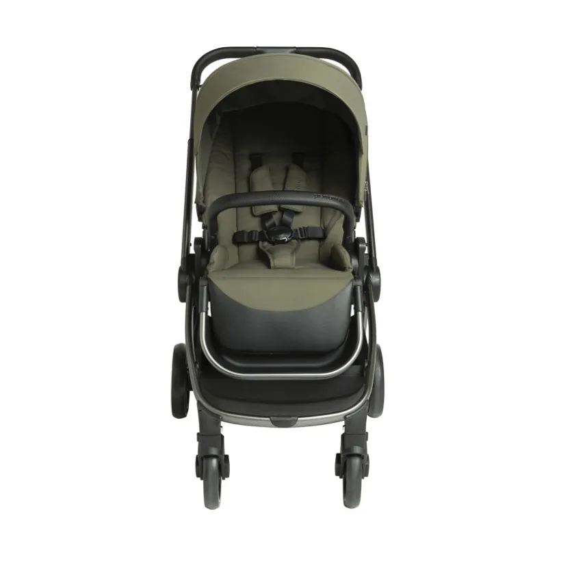 Poussette trio Alba avec nacelle vert olive