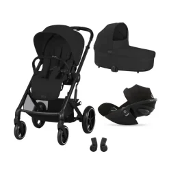 Poussette trio Balios S Lux³ + nacelle Cot S + coque Cloud G Plus moon black