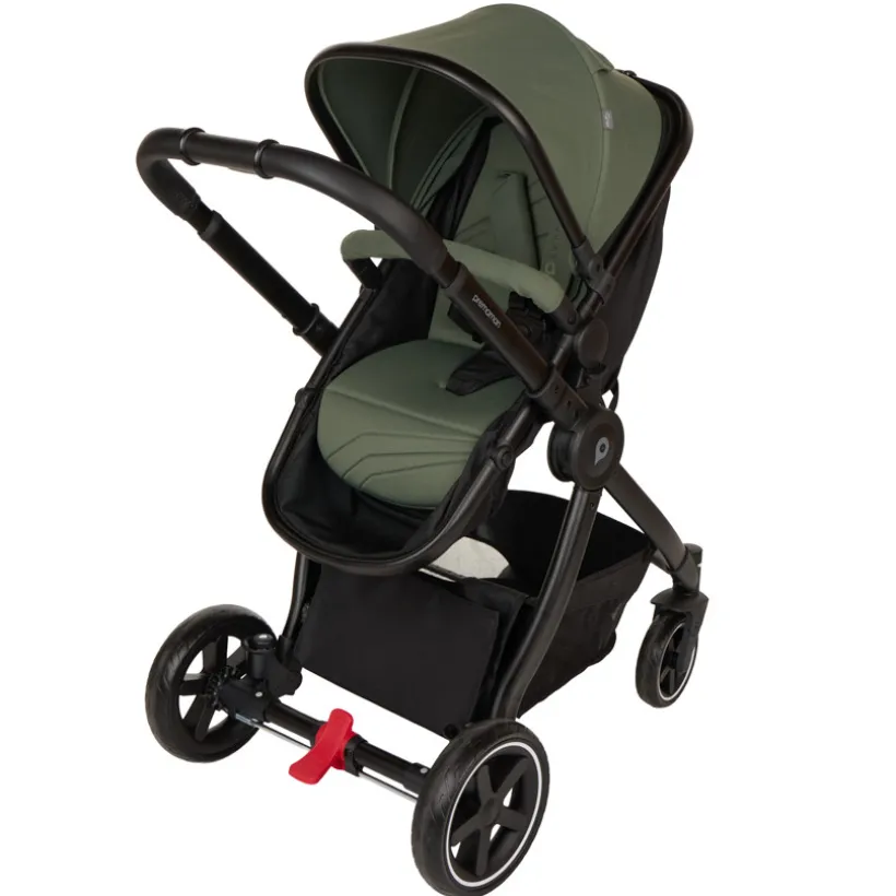 Poussette trio combiné Sienna + siège-auto i-Prim kaki/noir