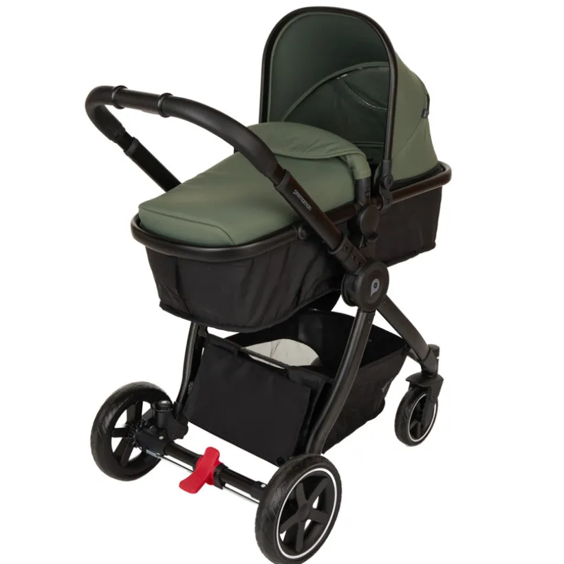 Poussette trio combiné Sienna + siège-auto i-Prim kaki/noir