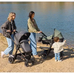 Poussette trio combiné Sienna + siège-auto i-Prim kaki/noir