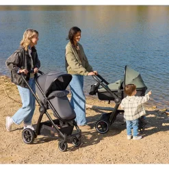 Poussette trio combiné Sienna + siège-auto i-Prim gris chiné