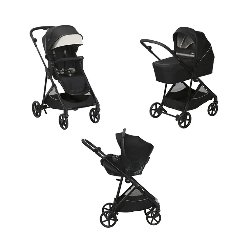 Poussette Trio Seety Etna Black