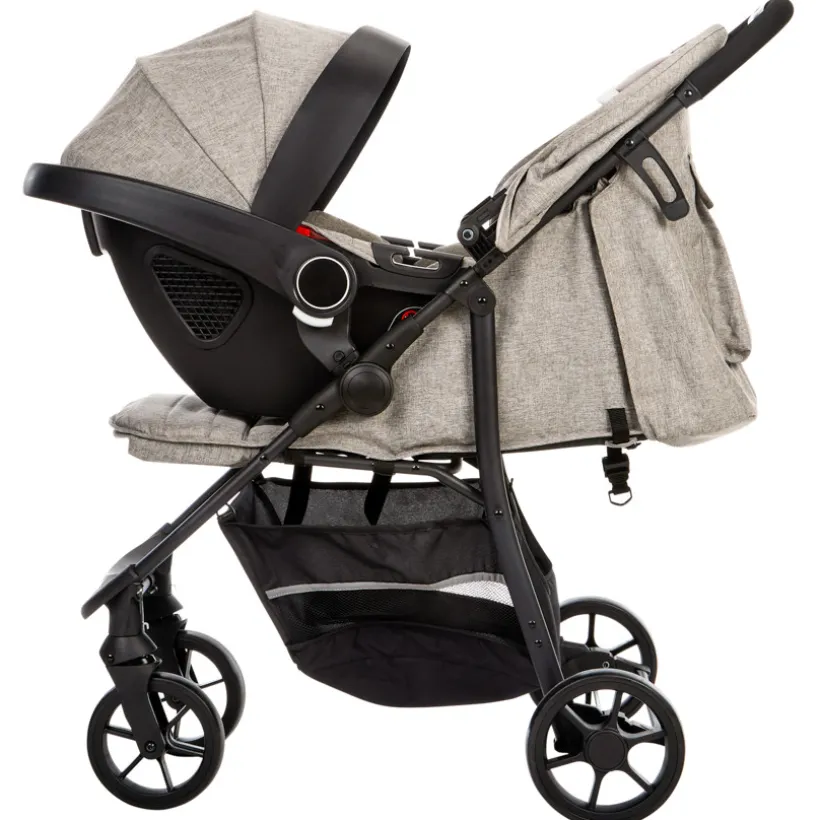 Poussette trio Triade avec siège-auto et nacelle gris