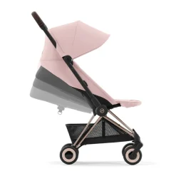 Poussette ultra-compacte Coya rosegold/peach pink
