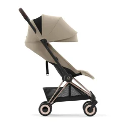 Poussette ultra-compacte Coya rosegold/cozy beige