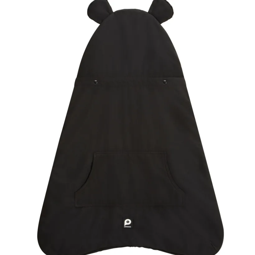 Protection chaude universelle pour porte-bébé Ourson noir