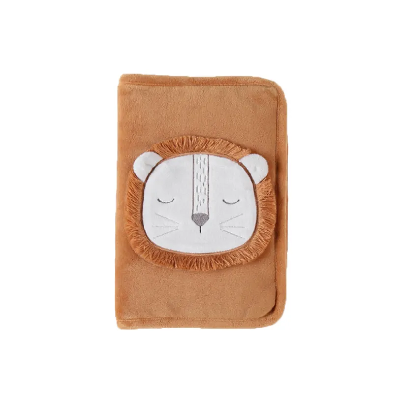 Protège carnet de santé Babou en veloudoux - Caramel