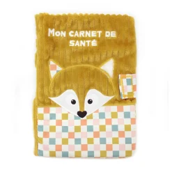 Protège carnet de santé en velours Cyranos le renard