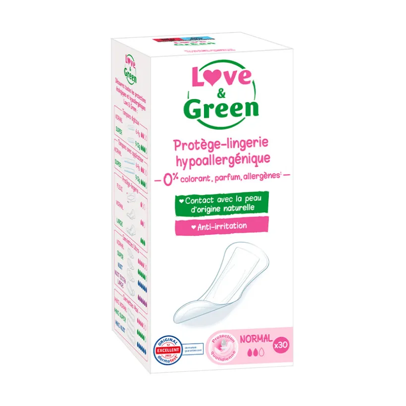 Protège-slips hypoallergéniques x 30