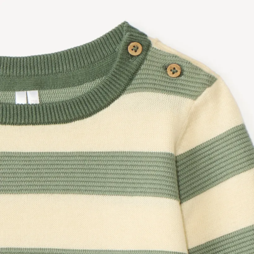 Pull bébé garçon en tricot rayé