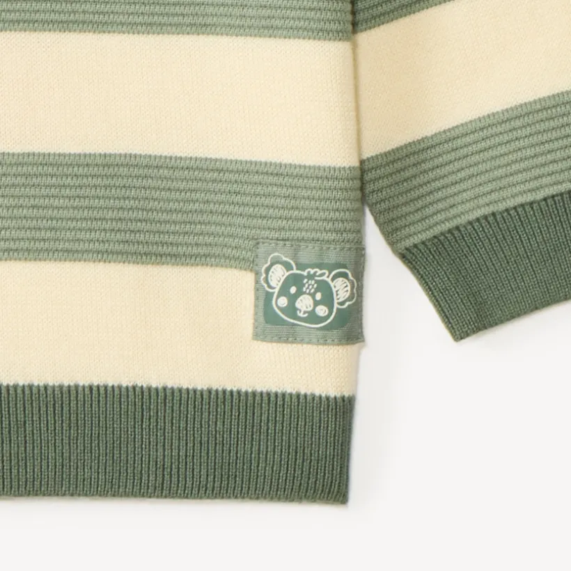 Pull bébé garçon en tricot rayé