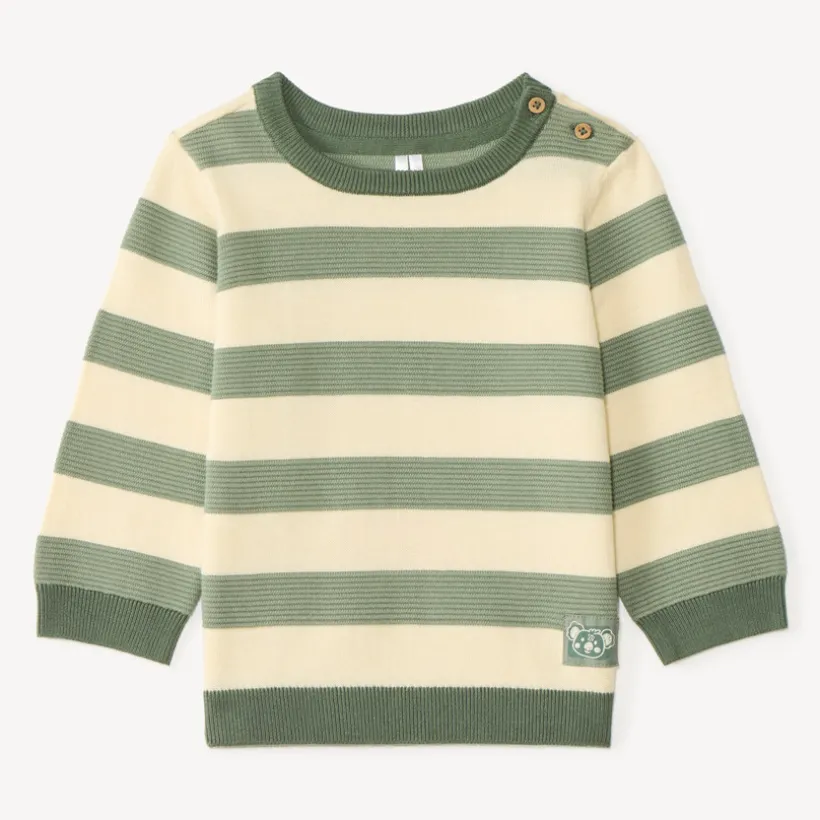 Pull bébé garçon en tricot rayé