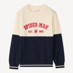 Pull bicolore Spider-Man Marvel pour garçon