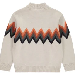 Pull à col montant et motif en jacquard pour garçon
