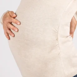 Pull de grossesse en tricot uni