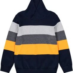 Pull en tricot à bandes contrastées pour enfant garçon