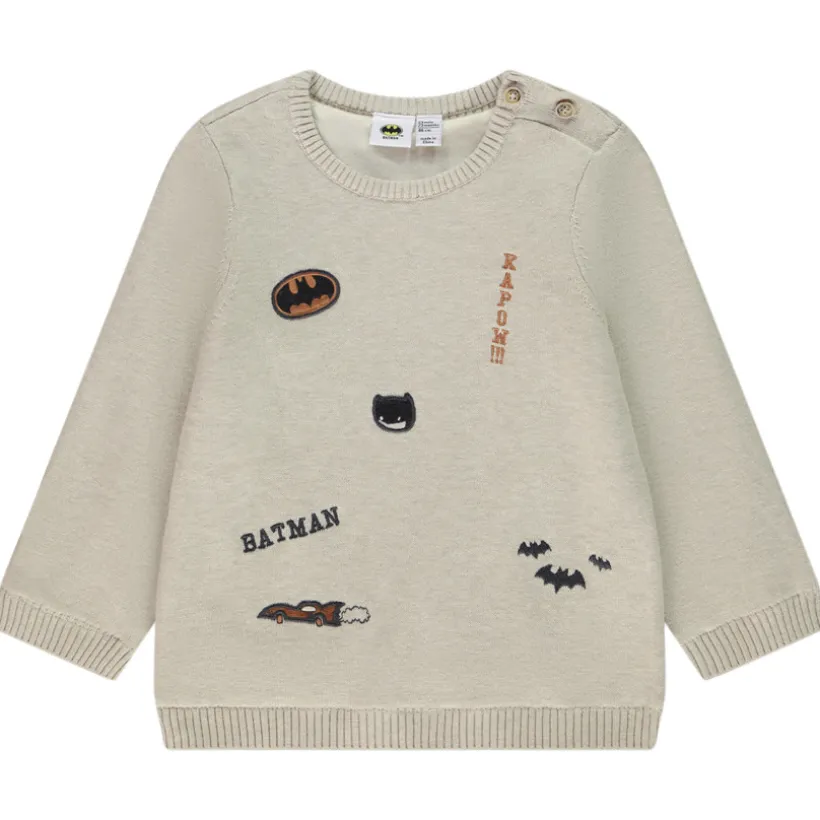 Pull en tricot doublé patchs Batman Warner pour bébé garçon