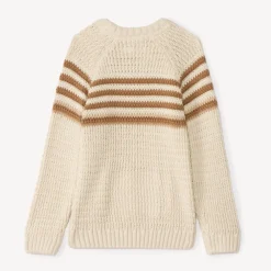 Pull en tricot fantaisie rayé pour garçon