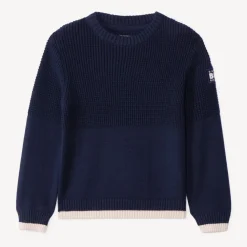 Pull en tricot fantaisie uni pour garçon
