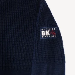 Pull en tricot fantaisie uni pour garçon