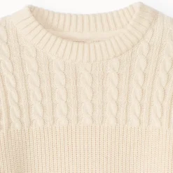 Pull en tricot fantaisie uni pour garçon
