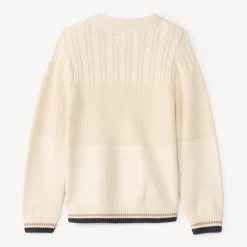 Pull en tricot fantaisie uni pour garçon