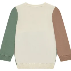 Pull en tricot jacquard tricolore pour bébé garçon