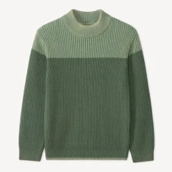 Pull en tricot perlé effet color block pour garçon