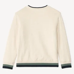 Pull en tricot printé doublé velours pour garçon
