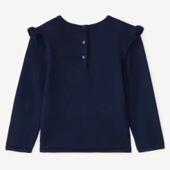 Pull en tricot print fleur pour bébé fille