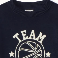 Pull en tricot printé pour garçon