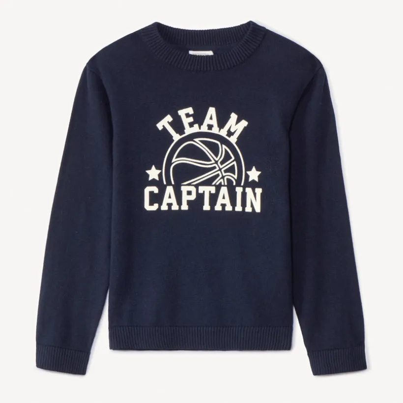 Pull en tricot printé pour garçon