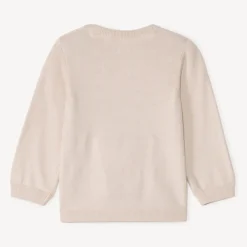 Pull en tricot torsadé uni pour bébé garçon