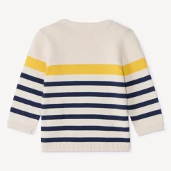 Pull rayé en tricot fantaisie pour bébé garçon