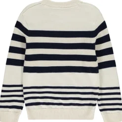 Pull rayé en tricot fantaisie pour garçon