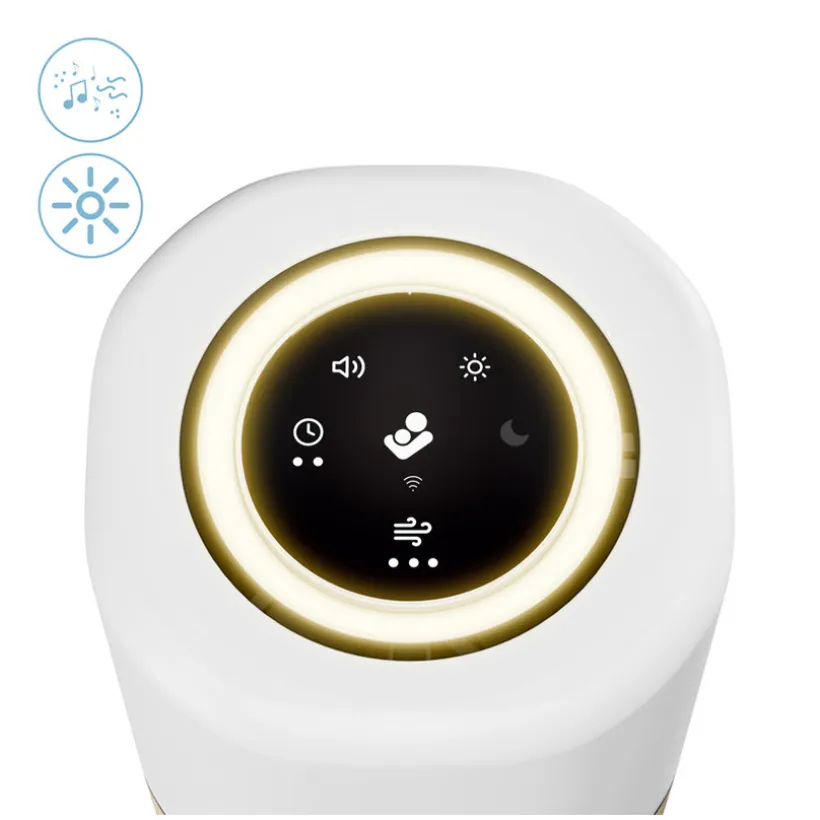 Purificateur d'air connecté 3 en 1 sons et veilleuse