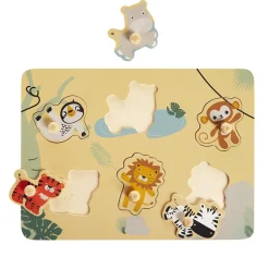 Puzzle en bois Happy Wild 6 pièces