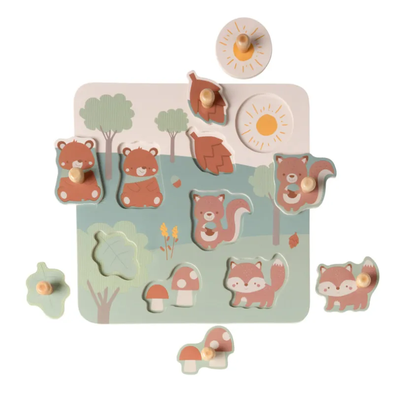 Puzzle en bois 7 pièces Roi des Forêts