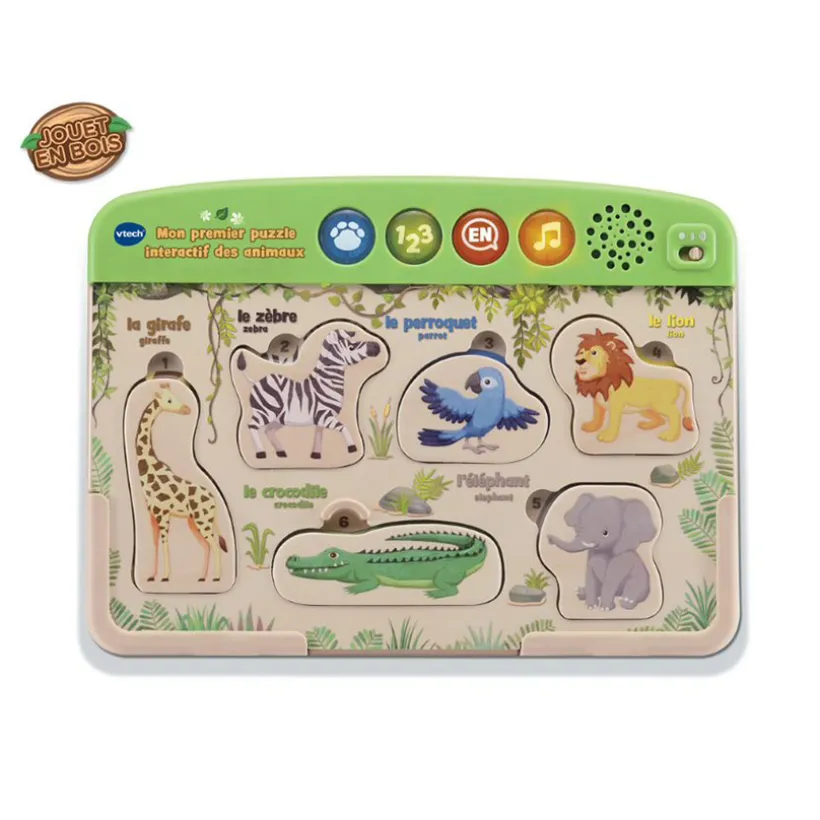Puzzle interactif en bois Mon Premier Puzzle des Animaux